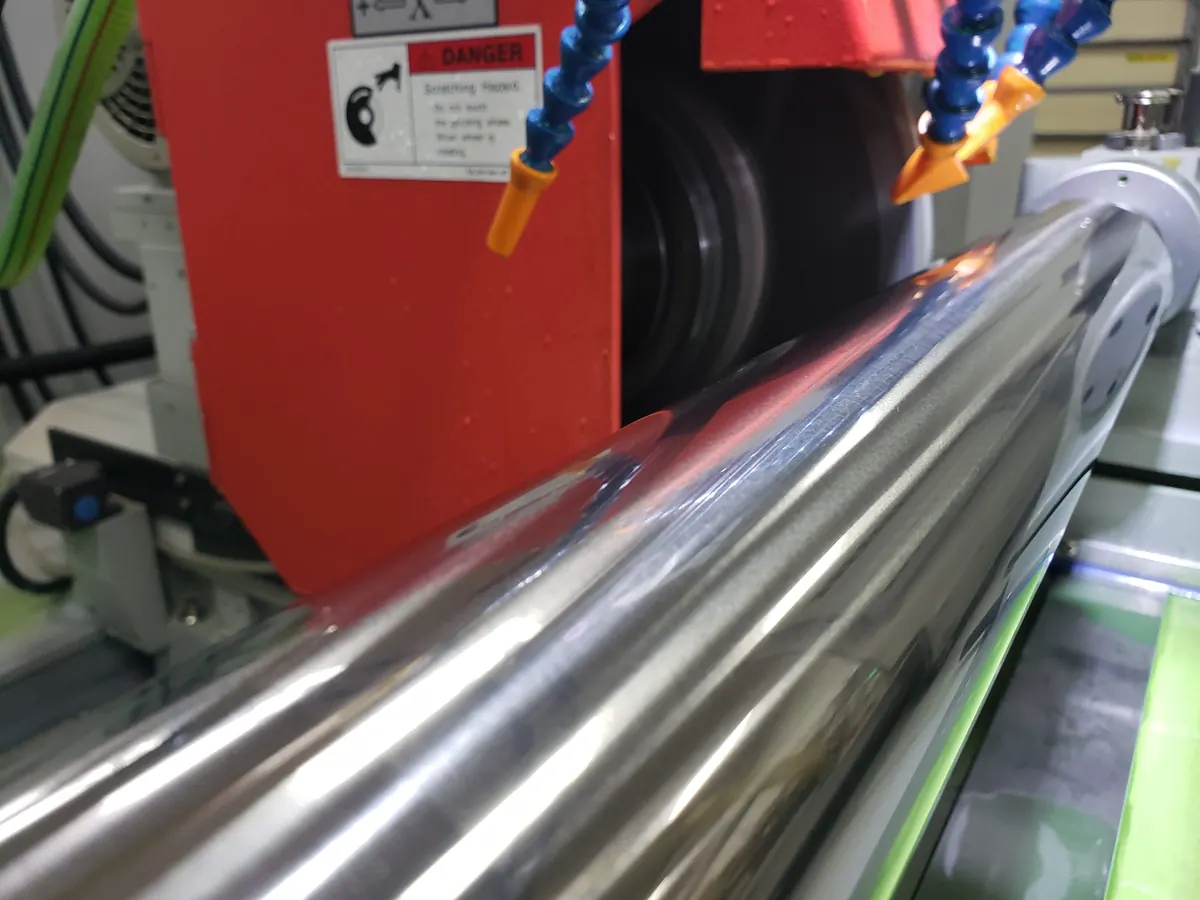 Diamond-ground carbide coating on a shaft