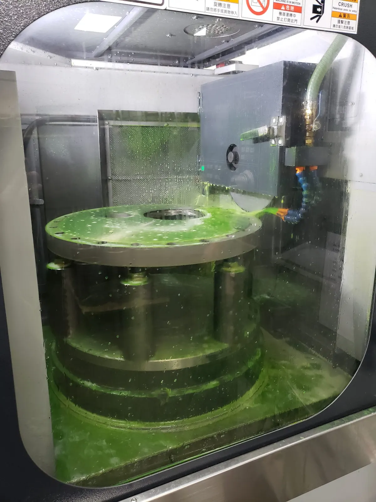 Large rotary surface grinding