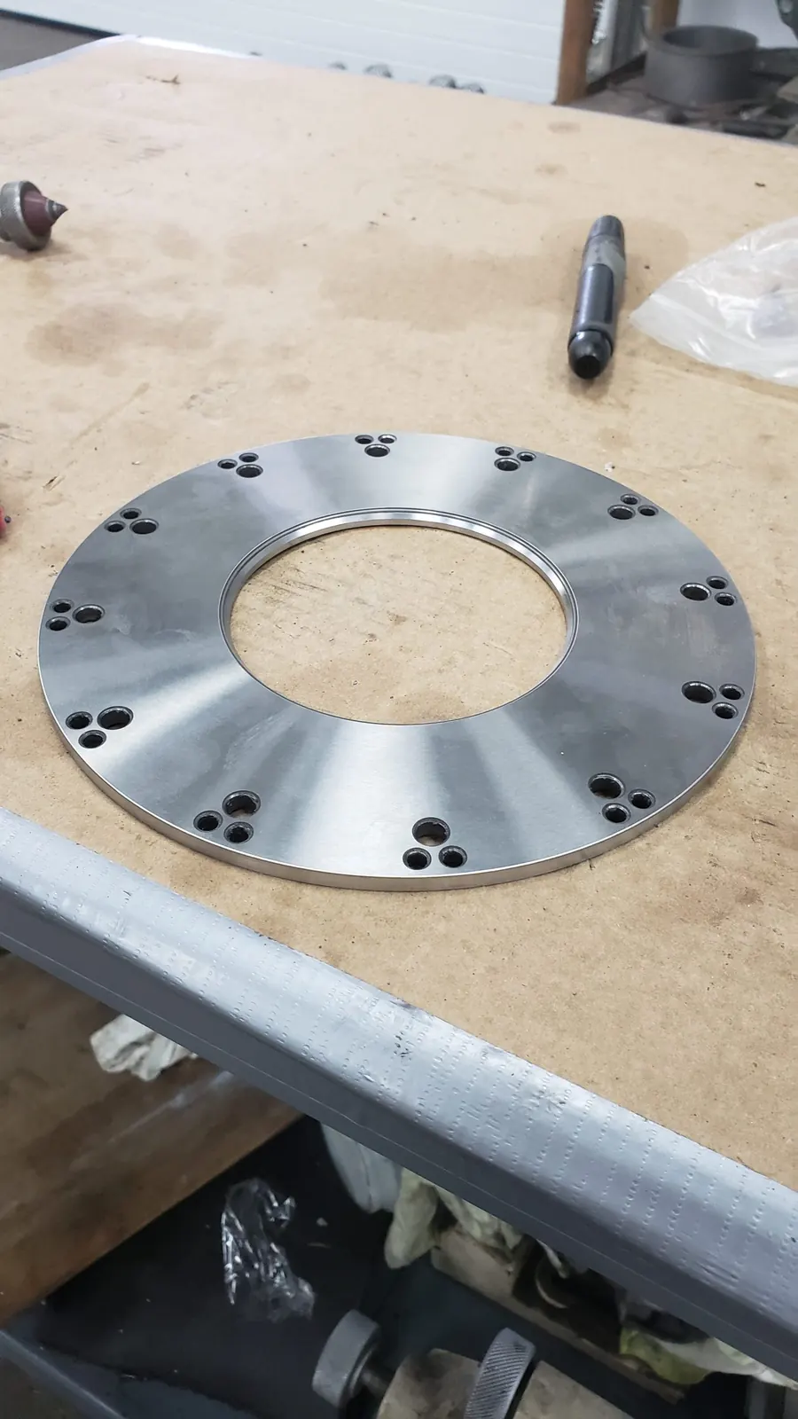 Carbide coated and ground wear plate